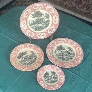Rose Terrance Plates by Adams China